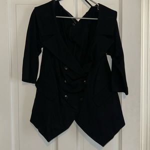 Over the shoulder blazer